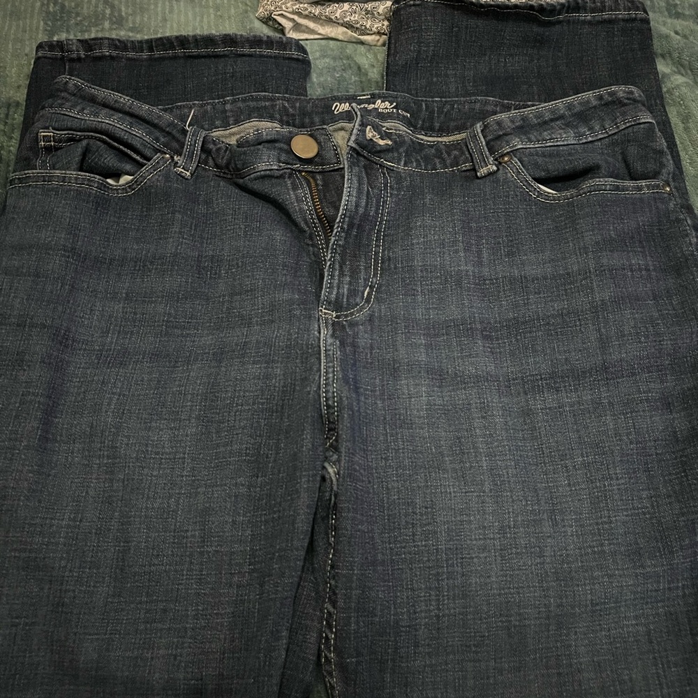 Wrangler Dark Blue Bootcut Jeans